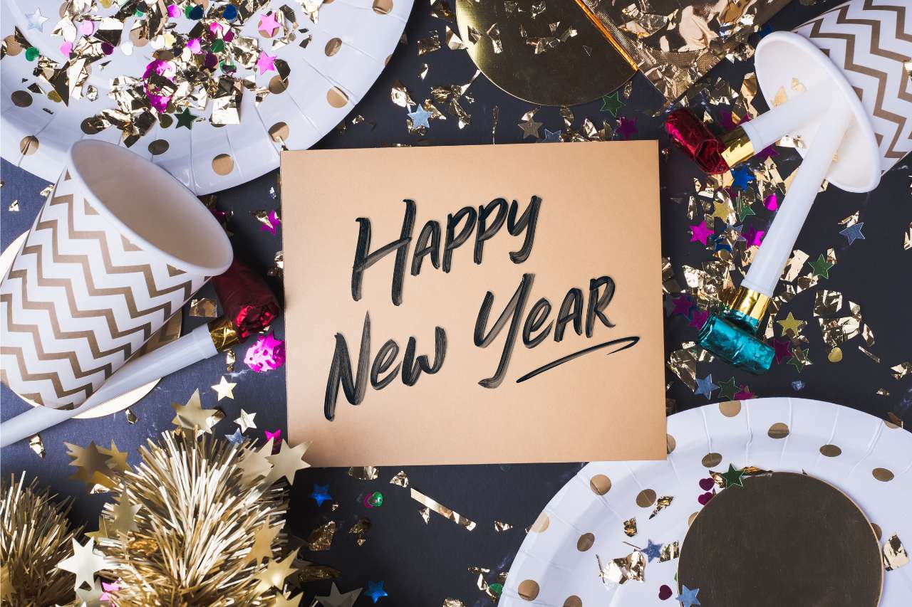 happy new year sign