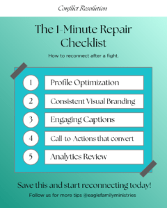 1-minute repair checklist